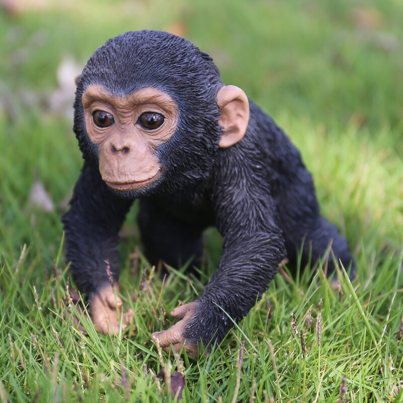 Hi-Line Gift Ltd. Running Chimpanzee Baby Statue & Reviews | Wayfair.ca